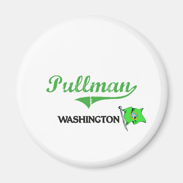 Pullman Washington City Classic Magnet (Vorne)