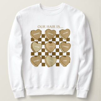 Pullover à cheveux noirs de bonbons de la Saint-Va