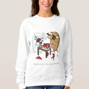 Pullover drôle de Noël des cauchemars de Père