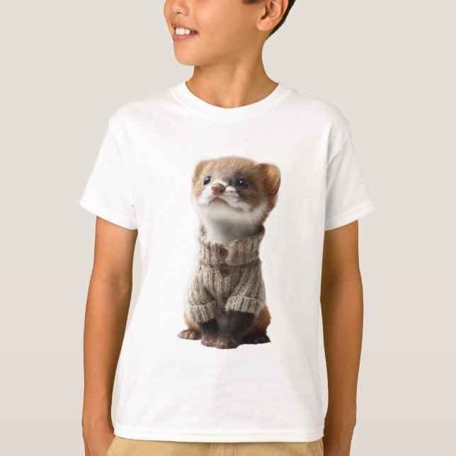 Pullover Frettchen Kinder (Vorderseite)