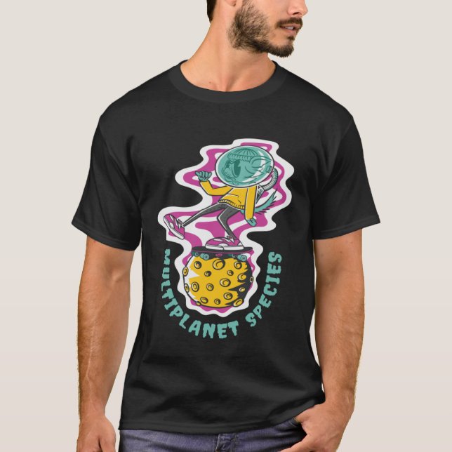 Pullover-Hoodie-Alien T-Shirt (Vorderseite)