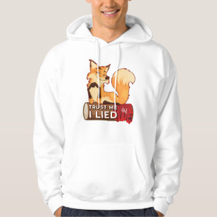 Pullover Hoodie: Vertraut mir (weiß)
