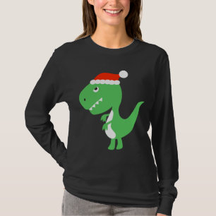 Pullover mignon de chandail de dinosaure de Noël