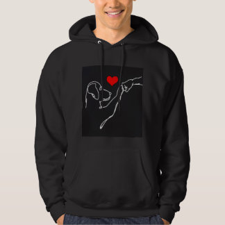 Pullover mit Hand- und Hunde-Linienkunst für beste