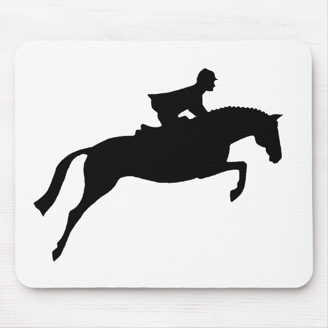 Pullover-PferdeSilhouette Mousepad (Vorne)