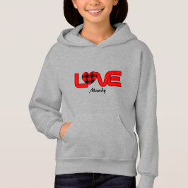 Pullover-Pullover-Pullover-Pullover-Liebe, schwarz Hoodie