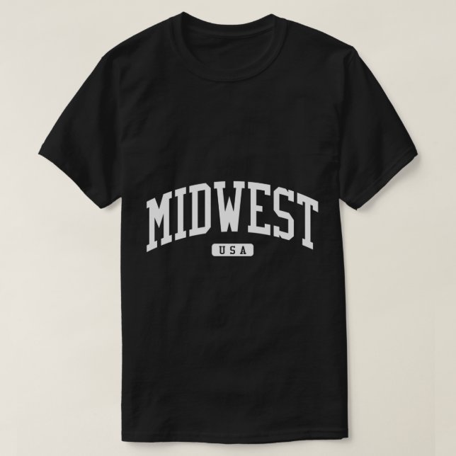 Pullover-Sweatshirt der Mittelwest-Uni T-Shirt (Design vorne)