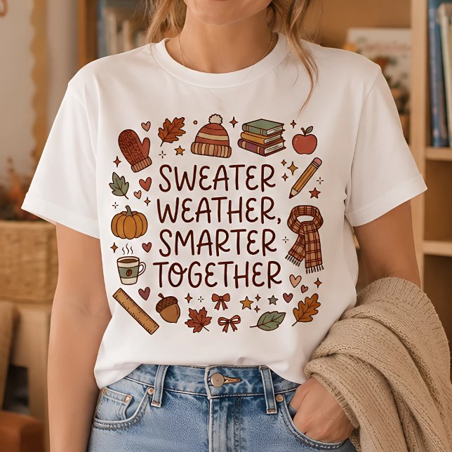 Pullover-Wetter, Gemeinsam Intelligenter Herbst-Le T-Shirt (Von Creator hochgeladen)