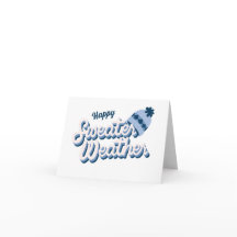 Pullover-Wetter-Grußkarte