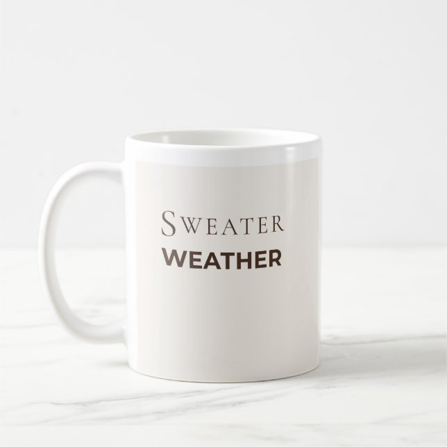 Pullover-Wetter-Tasse | Gemütliche Herbst-Kaffeeta Kaffeetasse (Links)