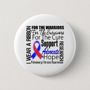 Pulmonale Fibrose I Trage a Ribbon Tribute Button