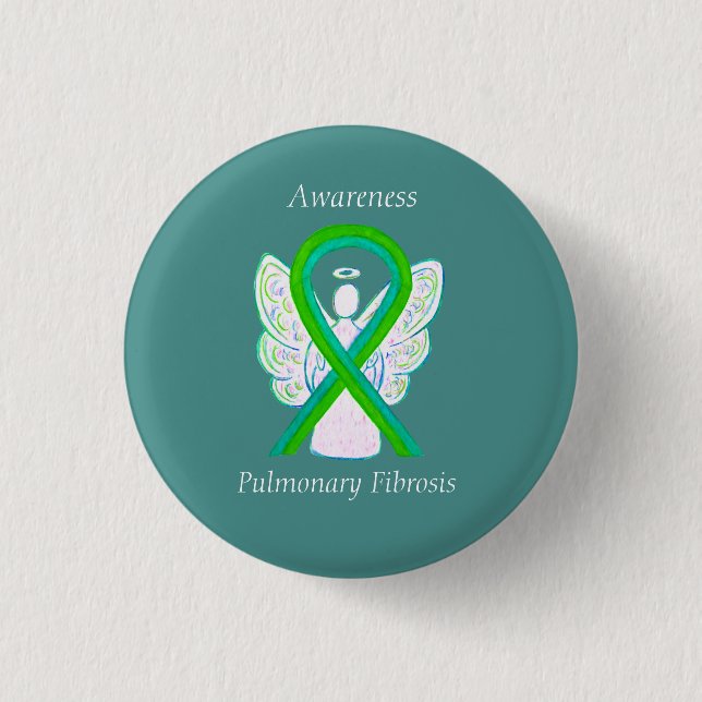 Pulmonale Fibrose Sensibilisierungsknöpfe Button (Vorderseite)