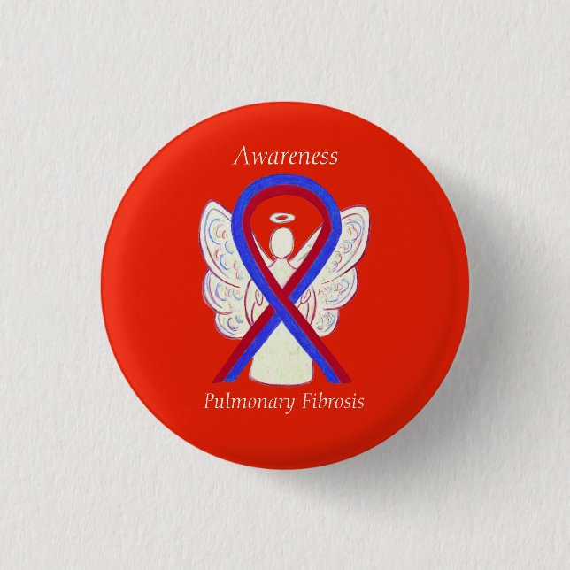 Pulmonale Fibrose Sensibilisierungsknöpfe Button (Vorderseite)