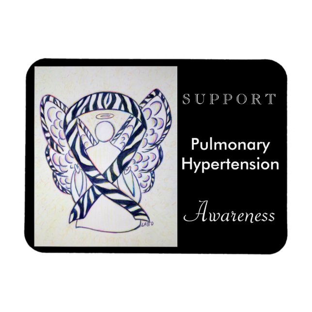 Pulmonale Hypertonie Bewusstsein Angel Magnet (Horizontal)