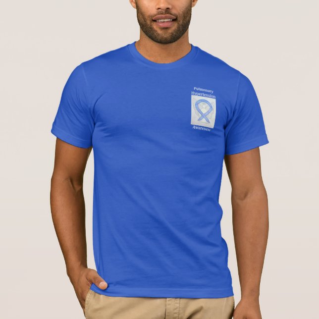Pulmonale Hypertonie Sensibilisierungsband für das T-Shirt (Vorderseite)
