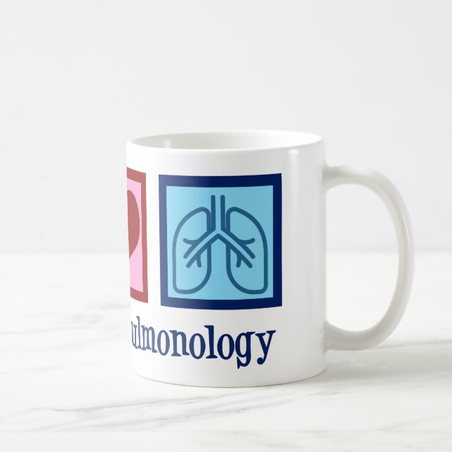 Pulmonologe Peace Liebe Pulmonology Kaffeetasse (Rechts)