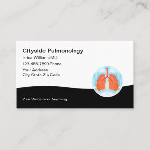 Pulmonologie Médicale Docteur pulmonaire Cartes de