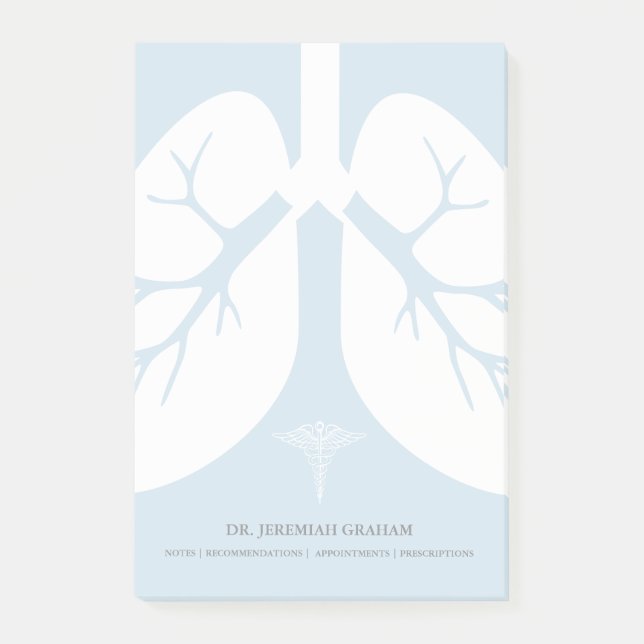 Pulmonologist-personalisierter Name Post-it Klebezettel (Vorderseite)