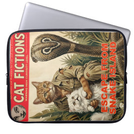 Pulp Fiction Katzenmagazin-Cover Laptop-Hülle Laptopschutzhülle
