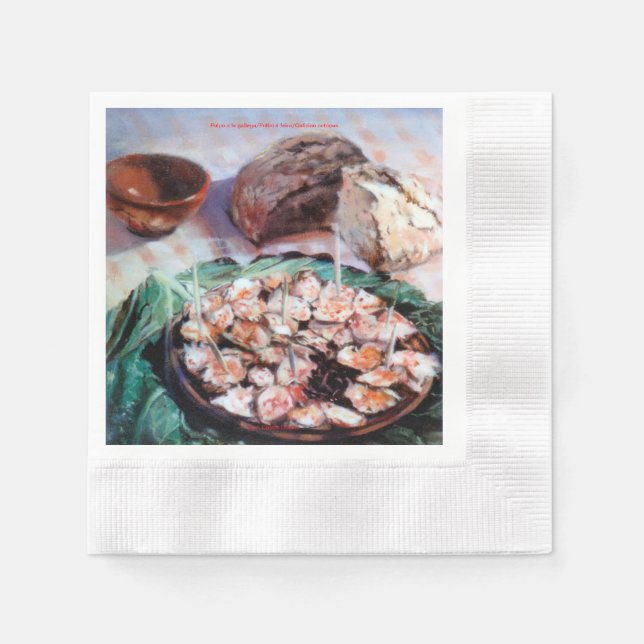 Pulpo a la gallega serviette (Vorderseite)