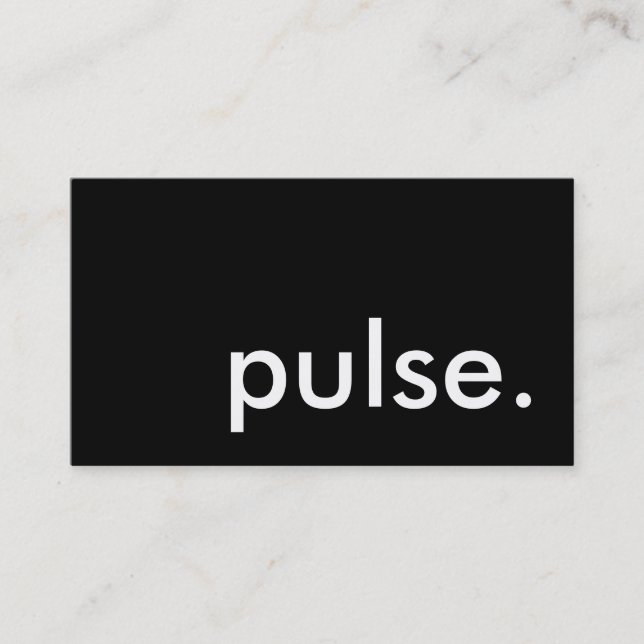 Puls. Visitenkarte (Vorderseite)