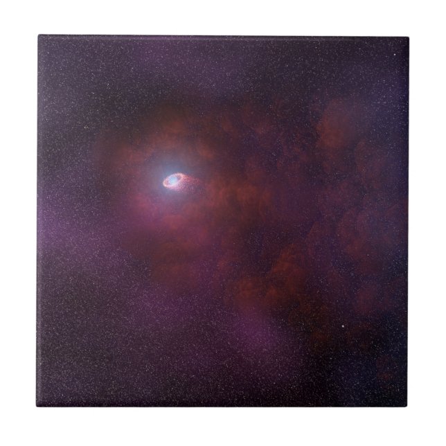 Pulsar windet von einem Neutronenstern. Fliese (Vorderseite)