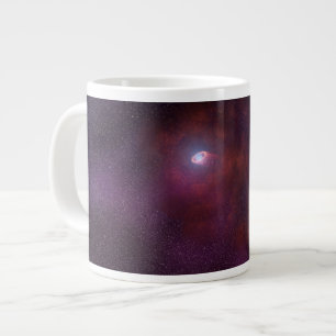 Pulsar windet von einem Neutronenstern. Jumbo-Tasse