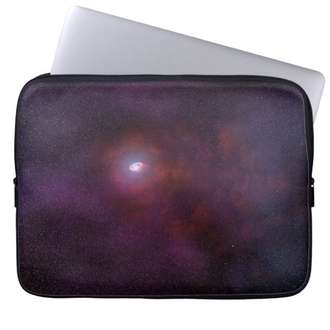 Pulsar windet von einem Neutronenstern. Laptopschutzhülle (Vorderseite)