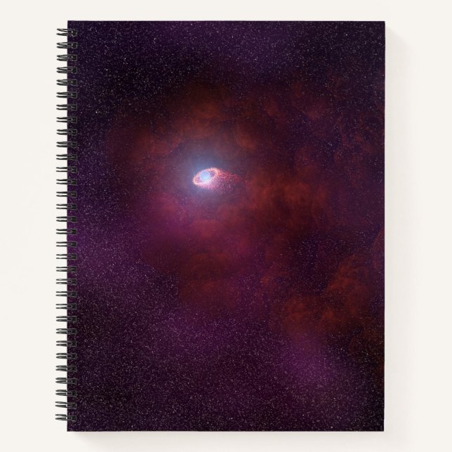 Pulsar windet von einem Neutronenstern. Notizbuch (Vorderseite)