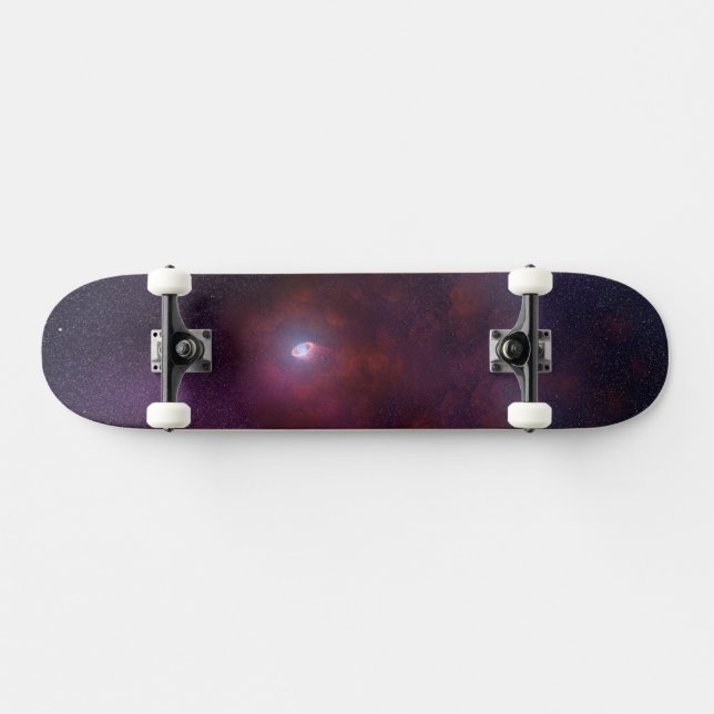 Pulsar windet von einem Neutronenstern. Skateboard (Horizontal)