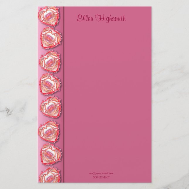 Pulsband Briefpapier (Vorderseite)