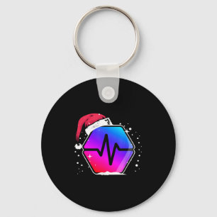 Pulsechain Pls zum Mond Weihnachten des Weihnachts Schlüsselanhänger