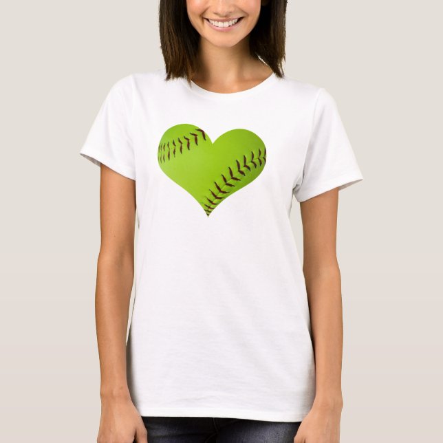 Pulsform Softballkorb oben. T-Shirt (Vorderseite)