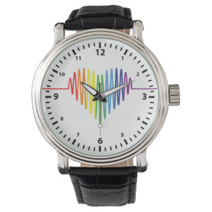 Pulsieren des Herzschlages von Stolz Armbanduhr