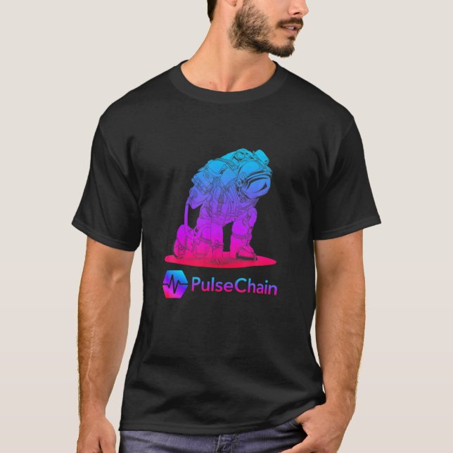 Pulskette Krypto Token Hex Kryptowährung T-Shirt (Vorderseite)