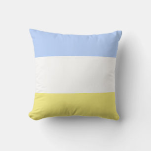 Pulver Blau und Buttercup Gelb Kissen Für Draußen