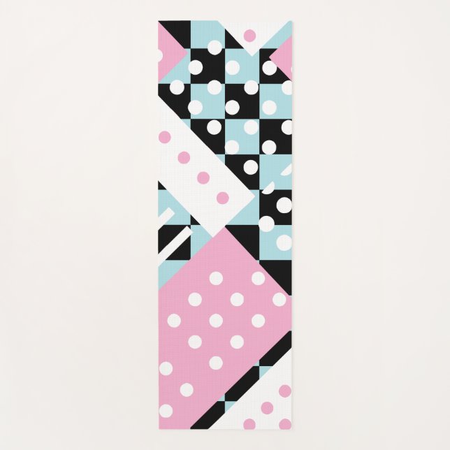 Pulver blau und rosa yogamatte (Vorderseite)