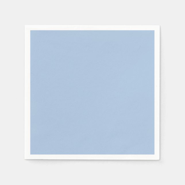 Pulver Blau weich Pastellfarben Serviette (Vorderseite)