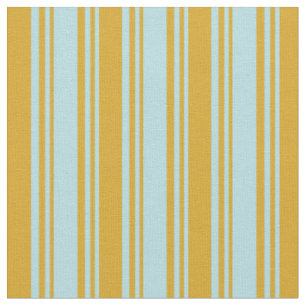 Pulver Blaue und Goldene Riegel/Streifen Muster Stoff