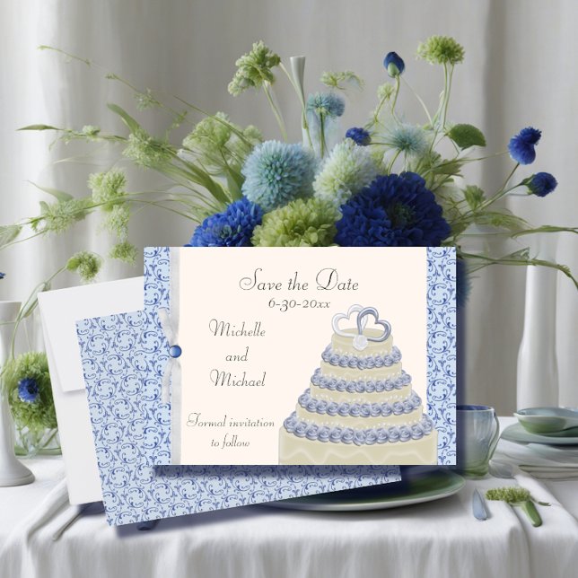 Pulver Blue Florentine Save the Date (Von Creator hochgeladen)