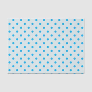 Pulver Blue & Sky Blue Polka Dots Tissue Paper Seidenpapier