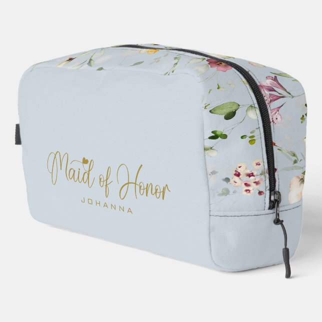 Pulver Blue Trauzeugin Script Name Accessory Waschbeutel (Rechte Ecke)
