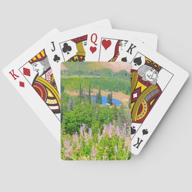Pulver-GebirgsSommerzeit Spielkarten (Rückseite)