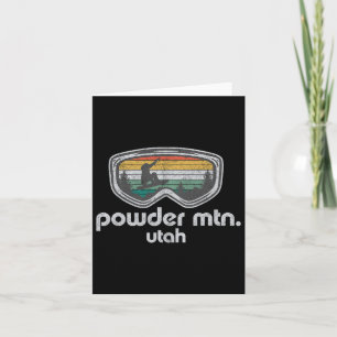 Pulverberge Utah Snowboard Retro Snowboarden Karte
