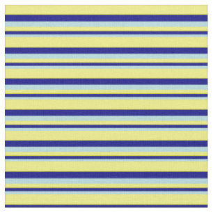 Pulverblau, blau und gelb gestrichenes Muster Stoff