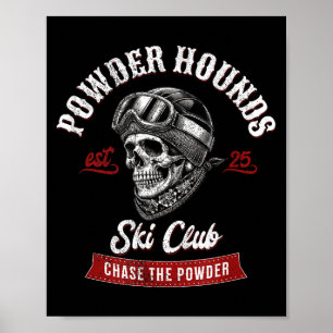 Pulverjäger Freestyle-Skifahrer Winter Poster