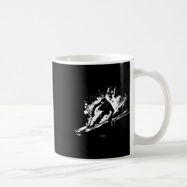 Pulverschnee-Alpinski Kaffeetasse (Rechts)