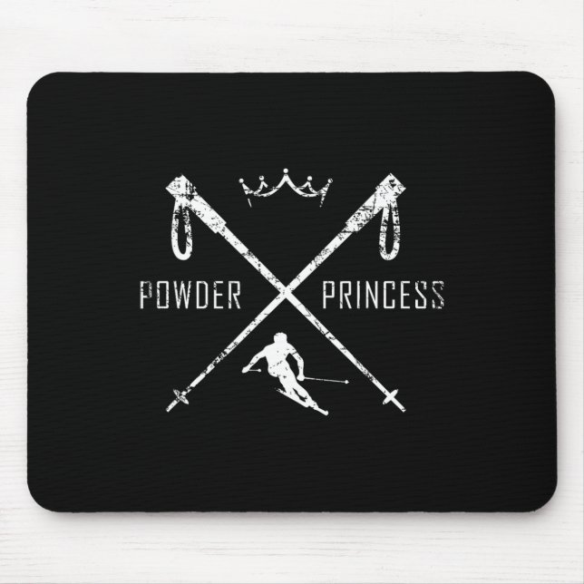 Pulverschnee-Shirt Mousepad (Vorne)