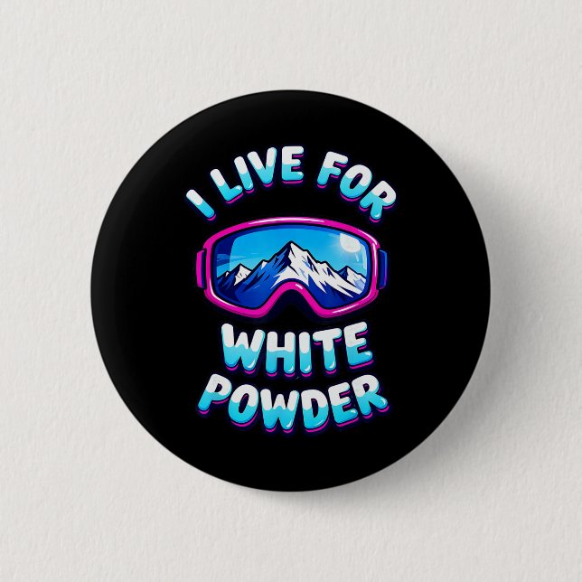 Pulverschnee-Ski-Retro-Snowboardbrille Mountai Button (Vorderseite)
