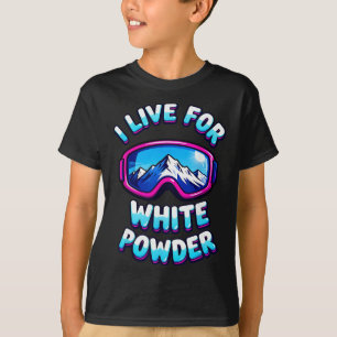 Pulverschnee-Ski-Retro-Snowboardbrille Mountai T-Shirt